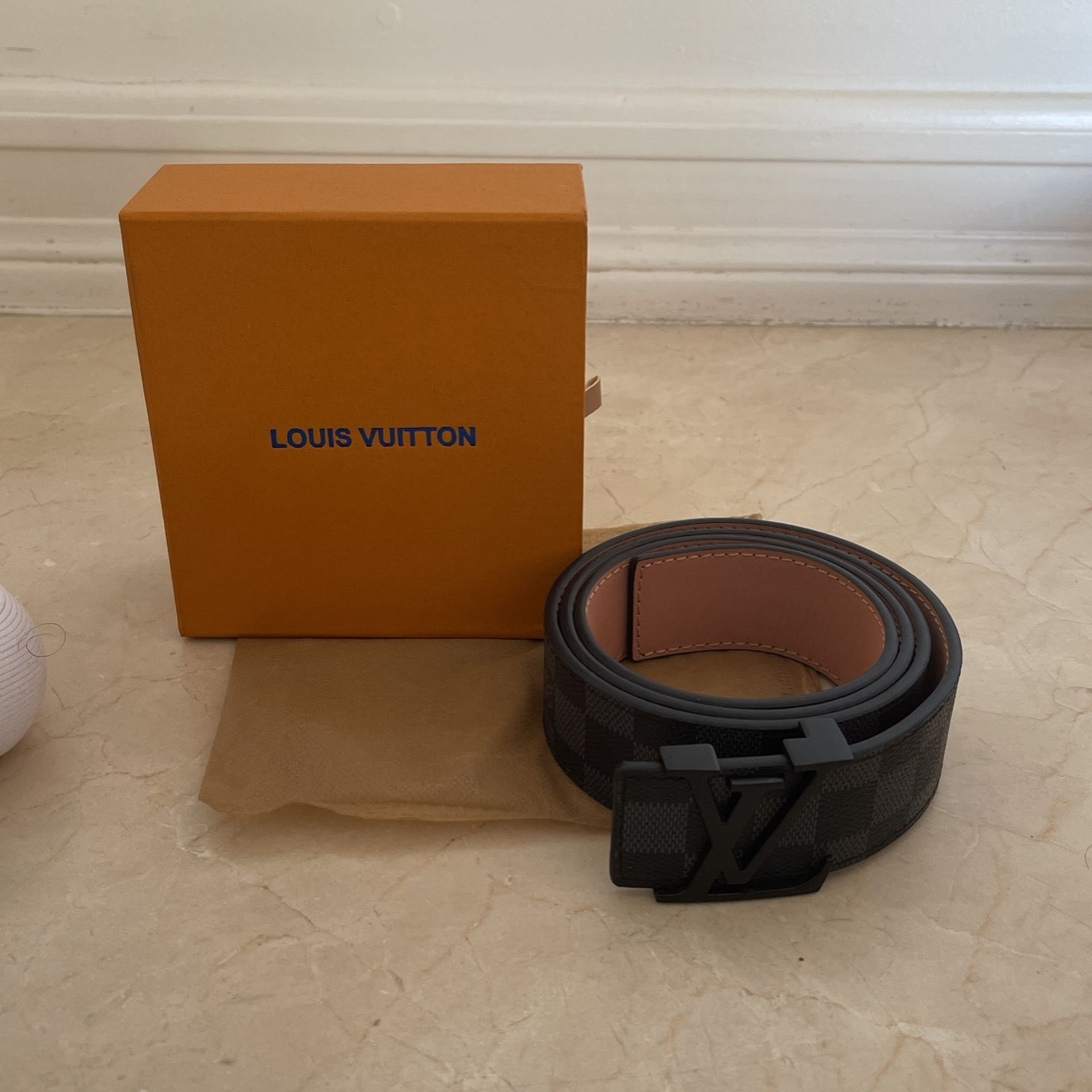 Black Louis Vuitton Belt 