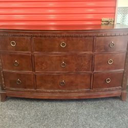 Wood Dresser With Mirror - Will Deliver