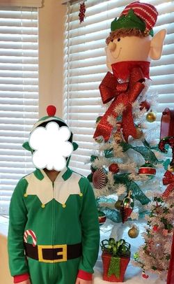 Elf Costume & Warm onsie—excellent Condition