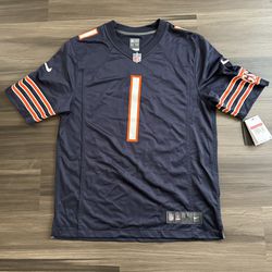 Nike Justin Fields Chicago Bears GSH Home NFL Jersey Size Large MSRP $130
