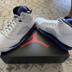 air jordan 5 retro grape 2025 size 13