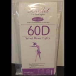 Just Lsy Ultra Soft Convertible Transition Ballet Dance Tights for Girls - White