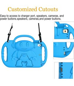 LEDNICEKER Kids Case for New iPad 10.2 2019 with Shoulder Strap