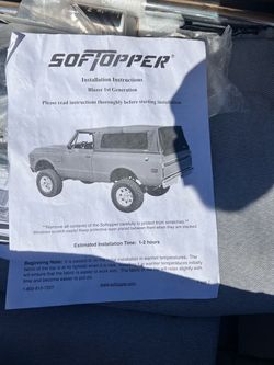 Softopper Soft Top Kit for 1st Gen Blazer