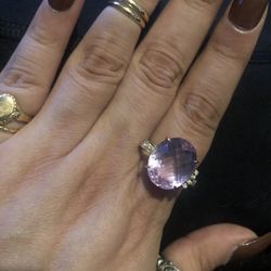 Amethyst 9k Gold Ring