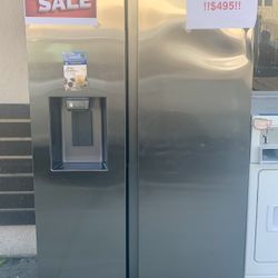 Refrigerator Stainless Steel- Great Deal! Take It Today Pay Later Ask For Details