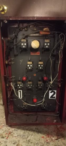 VINTAGE FIRE ALARM PANEL / CABINET #FDNY