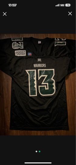 UH Hawaii Warriors #13 Football Jersey Size Large Vintage Russel Tag