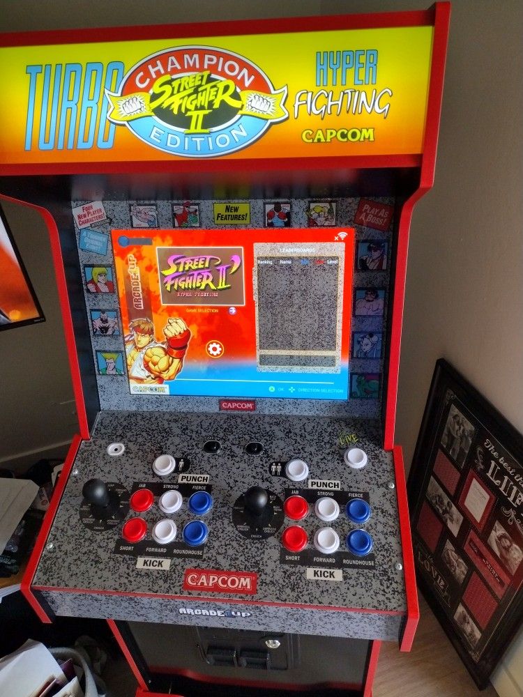 Turbo Street Fighter 2 Champion Edition Arcade Up 14 Different Playable Games