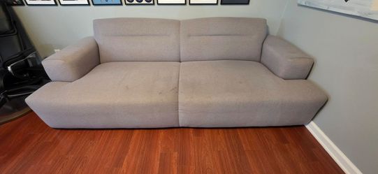 Crate & Barrel gray couch