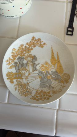 Vintage Mid-Century Rosenthal Porcelain Wall Plate (Bjørn Wiinblad "Serenade" Motif I) - $20 OBO