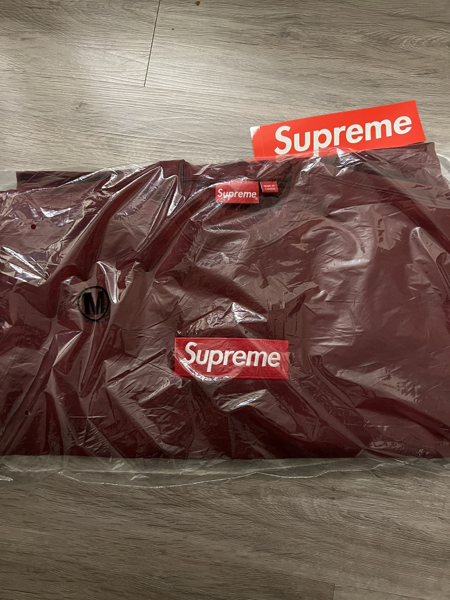 Supreme Box Logo Crewneck Cardinal Size Medium