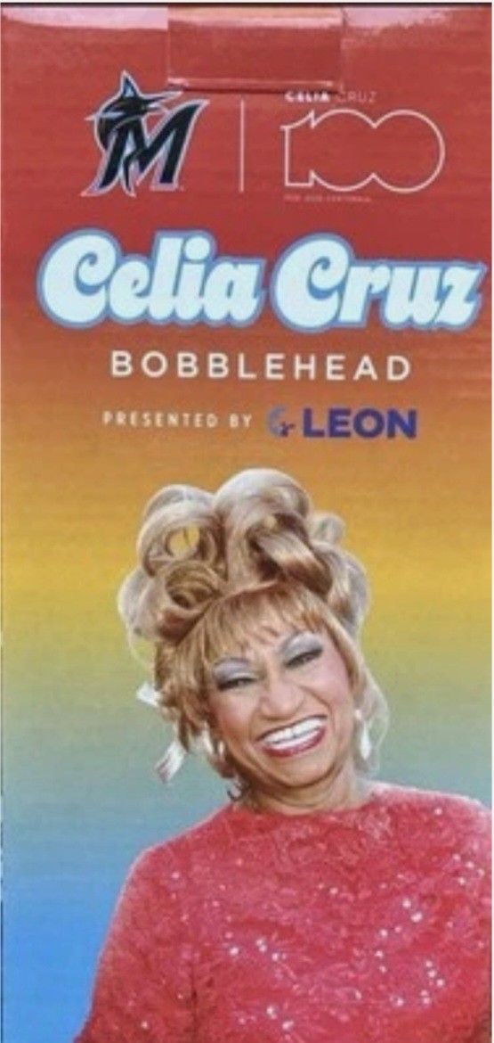 Celia Cruz Miami Marlins Bobblehead