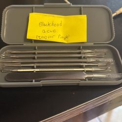 Blk Head Acne Pimple Extractor Tool Removal Kit