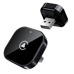 Teeran 2 in 1 Wireless CarPlay and Android Auto Adapter, Easy Setup Plug and Play, Fast Seamless Use Supports 1000+ Car's with Built-in Wired Car Play