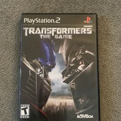 Transformers The Game With Manual PS2 Game 