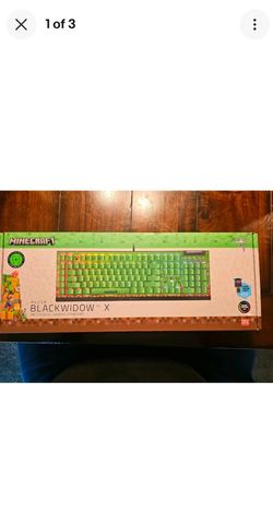 Razer Blackwidow X Minecraft Keyboard