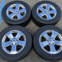 18” JEEP GRAND CHEROKEE DODGE DURANGO WE FINANCE COMMANDER WRANGLER RIMS WHEELS TIRES SET