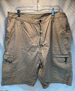Wrangler Mens Performance Hybrid Cargo Shorts Khaki Size 40