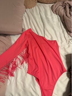 Pink body suit