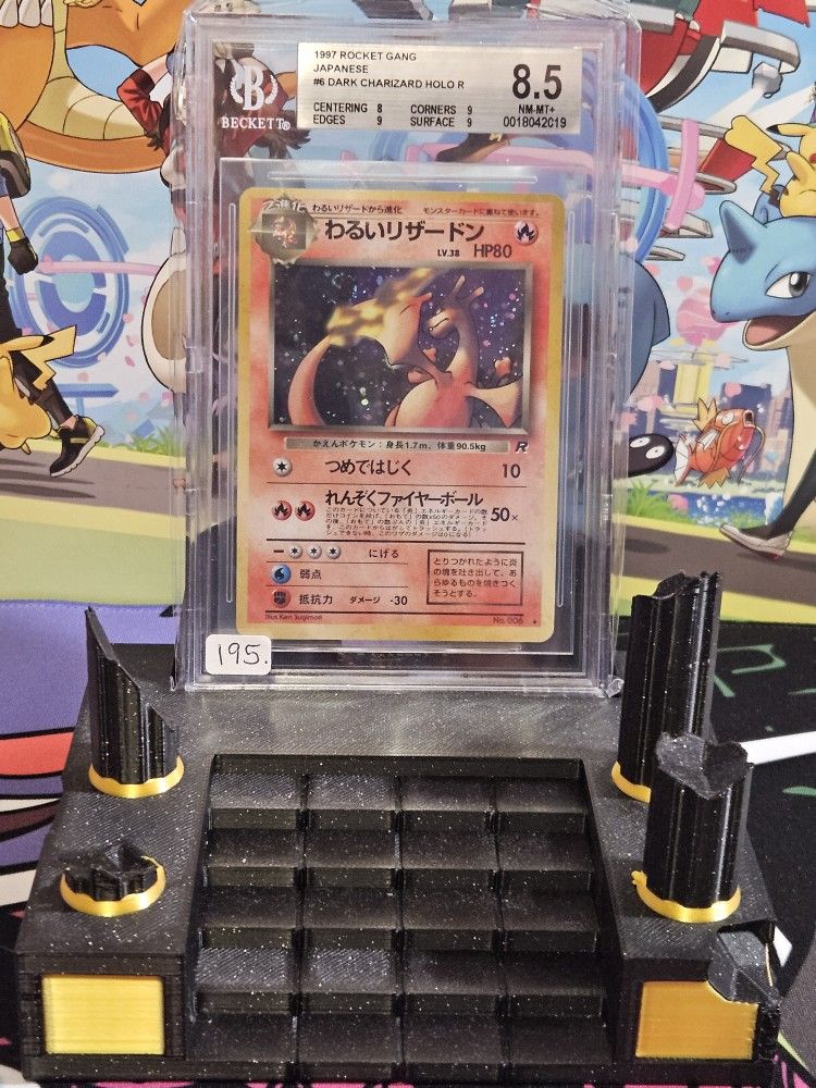 Dark Charizard HOLO R 1997 Pokemon TCG Rocket Gang Japanese BGS 8.5