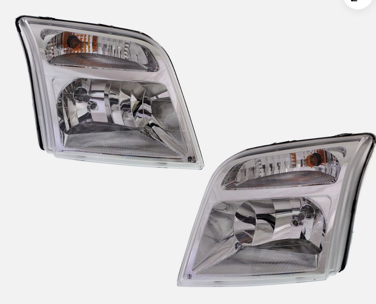 Ford Transit Connect Headlight Set – 2010 2011 2012 2013 – New Halogen Pair