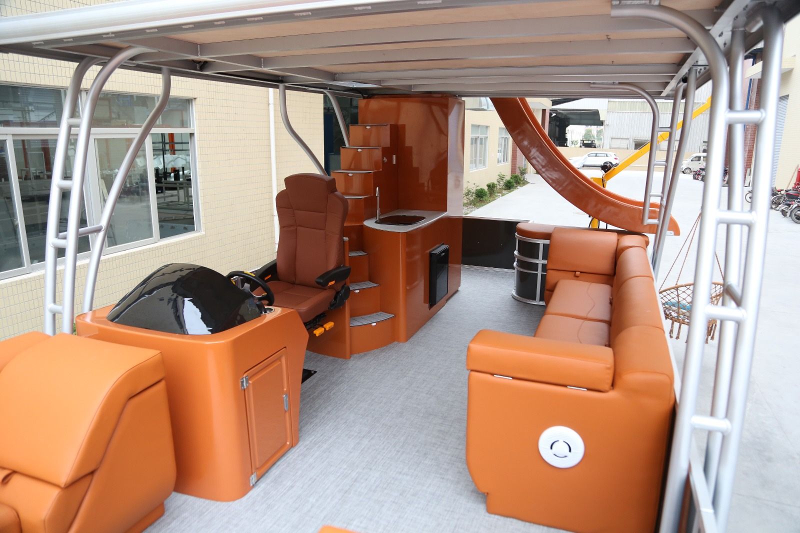 Pantoon Boat Duble Deck Include Trailer 