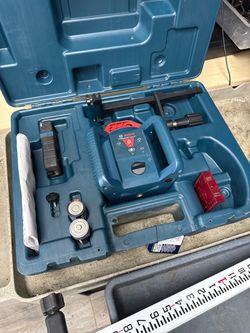 Bosch #GRL800-20HV Self-Leveling Rotary Laser Kit, receiver, tripod, grade rod, wall mount, complete