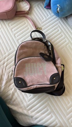 Juicy Couture Pink Velour Mini Backpack