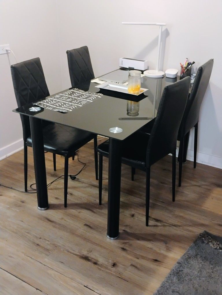 Dining Table With Four Chairs