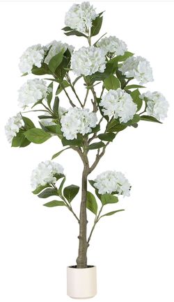5ft Faux Hydrangea Plant