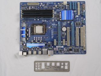 Gigabyte GA-P55A-UD3 Rev:1.0 LGA1156 ATX Motherboard Intel Core i5-750 @ 2.67GHz