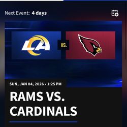 Two Tickets Rams Vs Cardinals