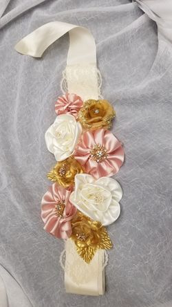 Baby shower flower belt