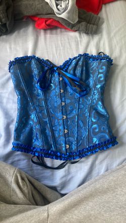 Blue corset