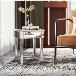 Mirrored Side Table