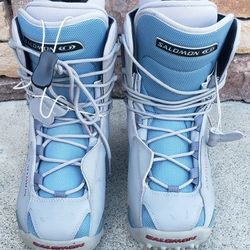 Women's Solomon Snowboard Boots Women Snow Boots Snow Shoes Size 6.5 Excellent Condition 