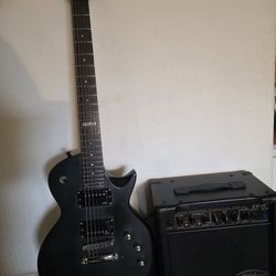 Ltd Guitar With Emg Hetfield Pickups And Randall Amp 