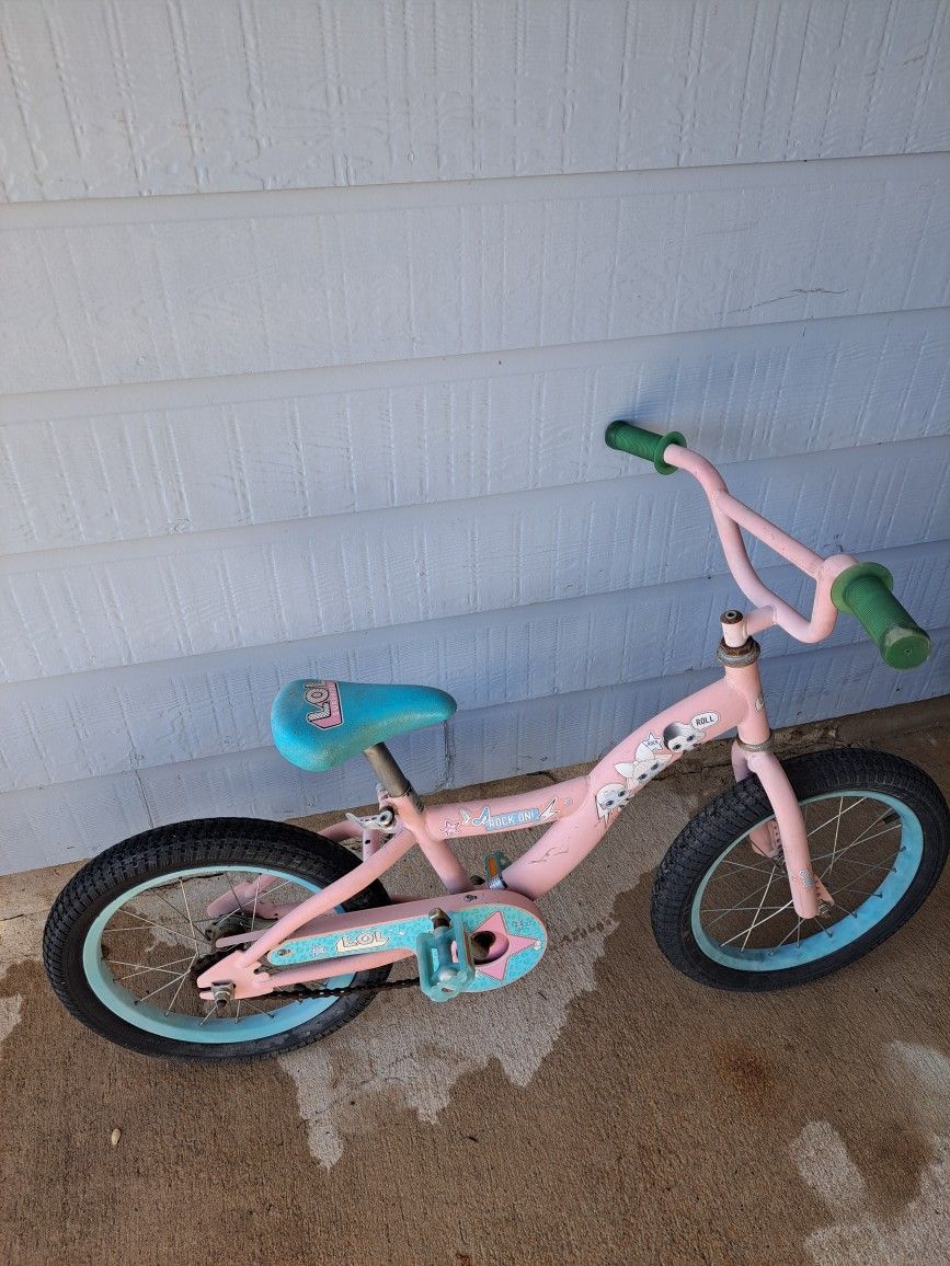 LOL Surprise kids bike, 16-inch wheel, Girls, Pink