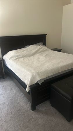 Ashley furniture King Bed frame and headboard and nightstands