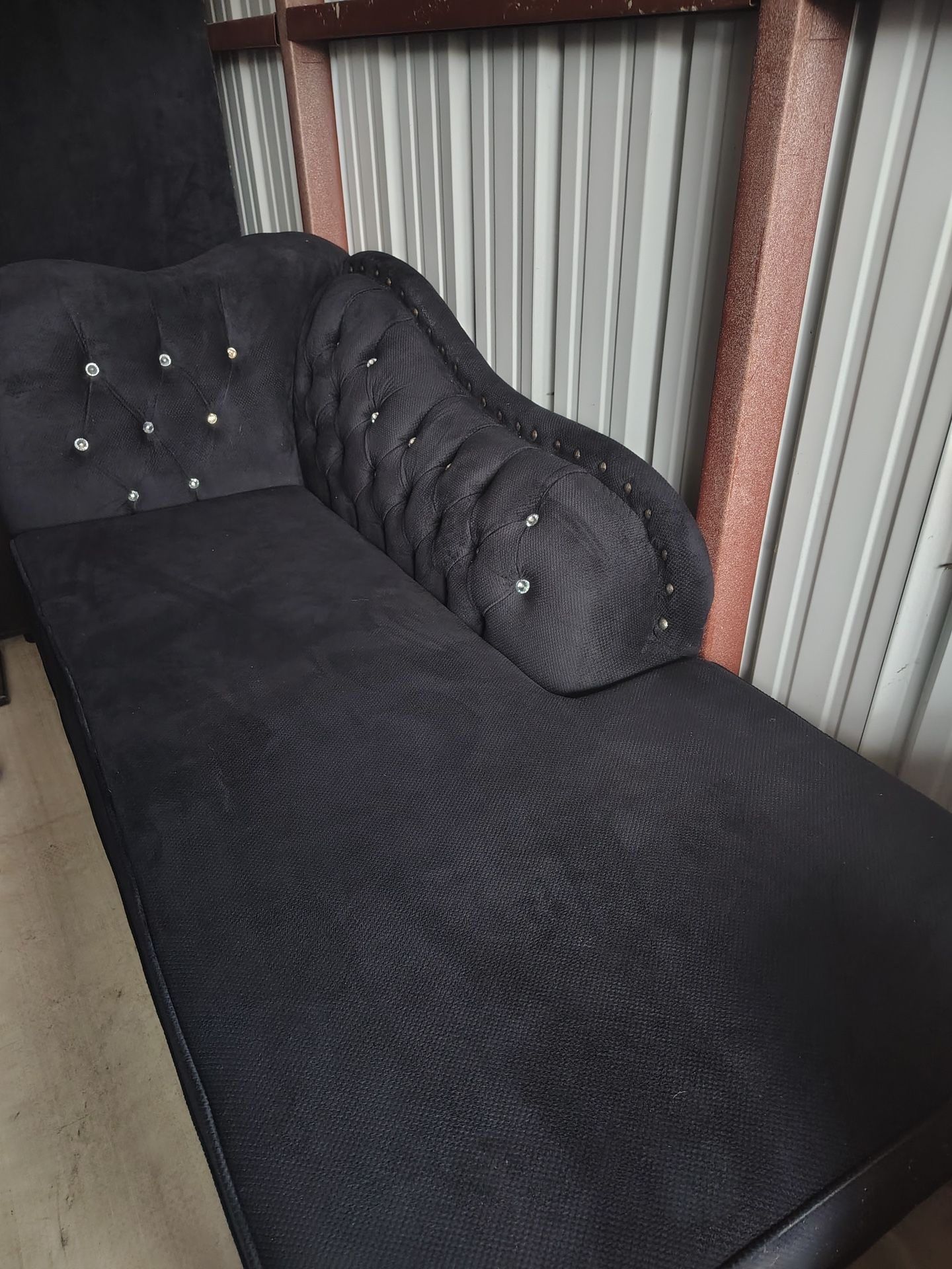 2 Set Black Diamond Long Couch