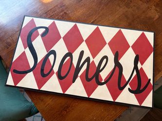 Oklahoma Sooners Hanging Sign