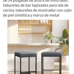 3 taburetes de 24" cogin gris ( te invito a ver mis otras ofertas)