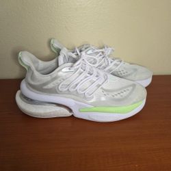 Adidas Alphaboost V1 Mens Size 10 White Athletic Walking Running Shoes Sneakers