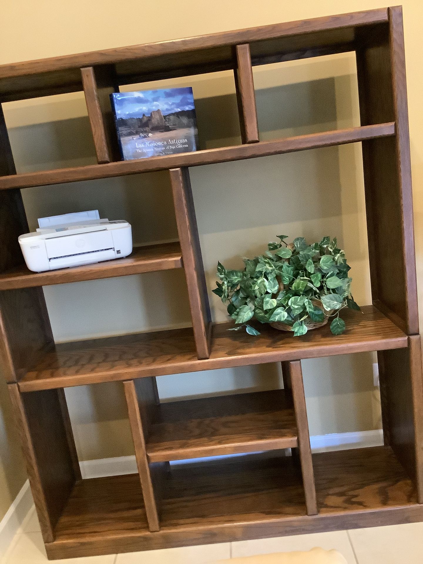Bookshelves/ Display Cabinet / Solid Oak Construction