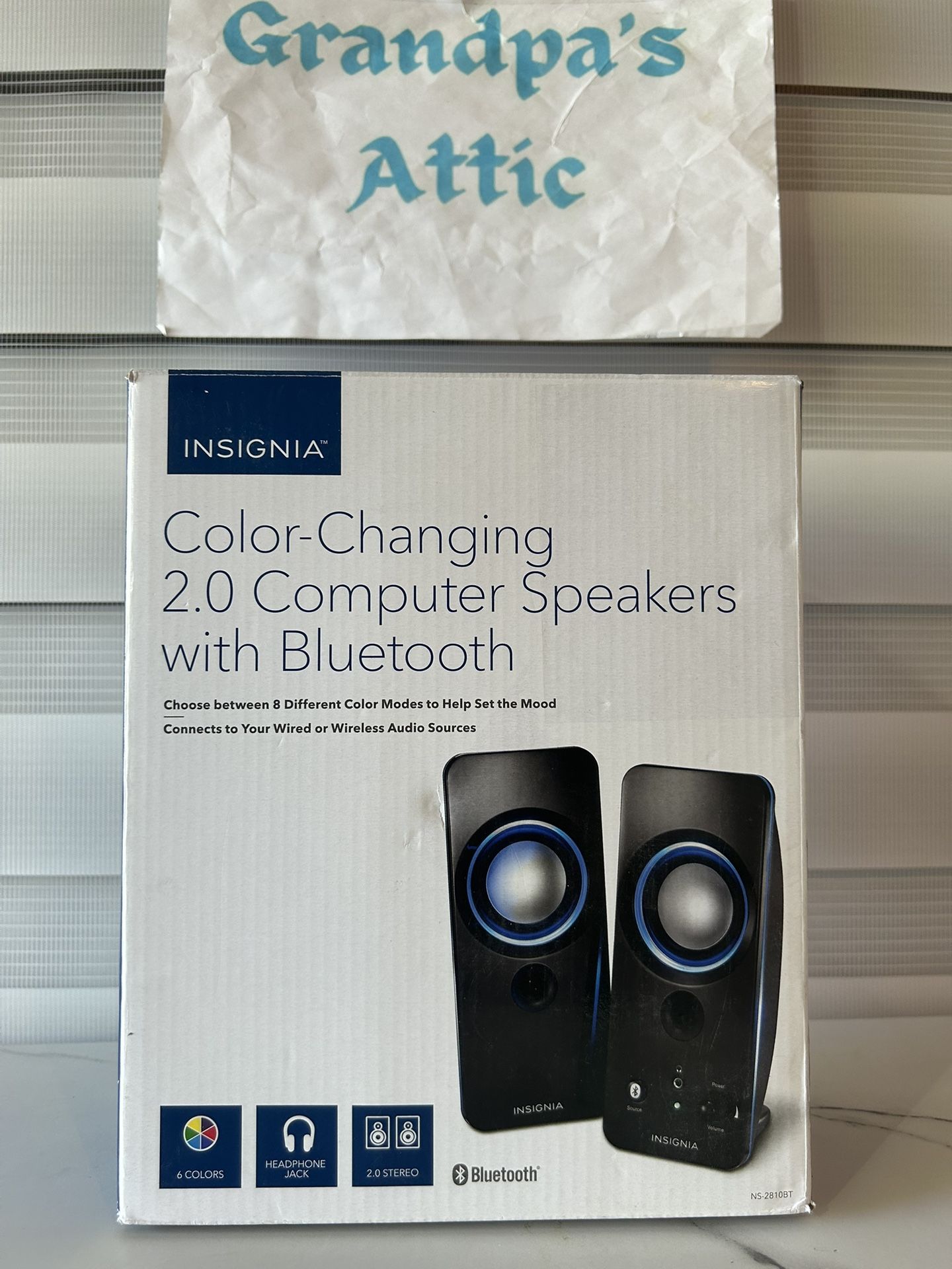 🔊 Insignia NS‑2810BT Bluetooth Speaker System – NEW (Open Box)