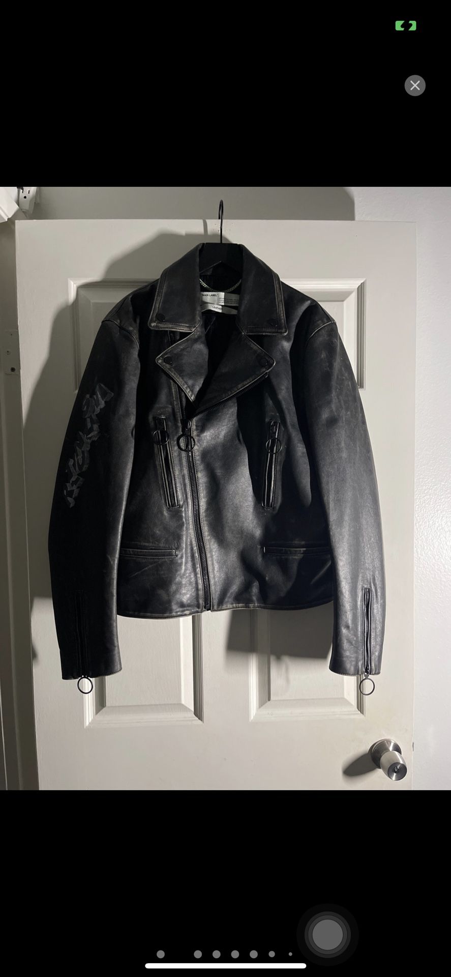Off-White Rationalism Leather Jacket (FW20)