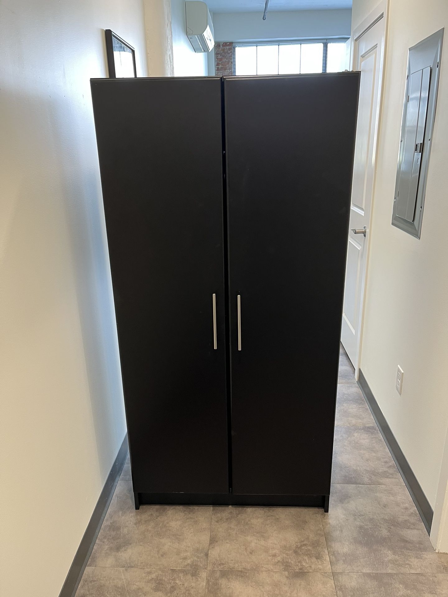 Spacious Black Armoire - Lots of Storage