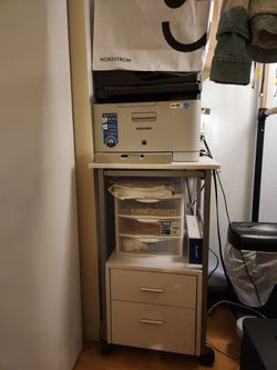 rolling storage cart with drawer