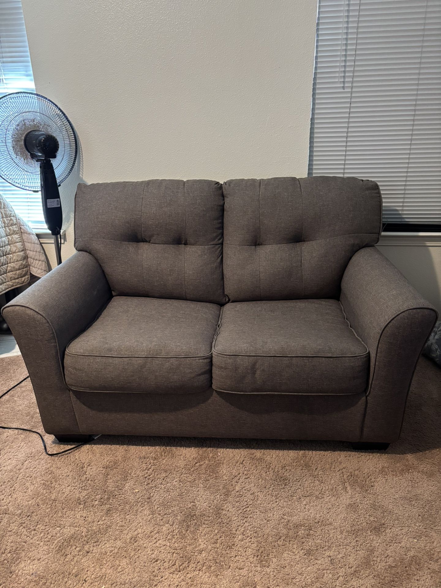 Grey Loveseat Sofa Couch